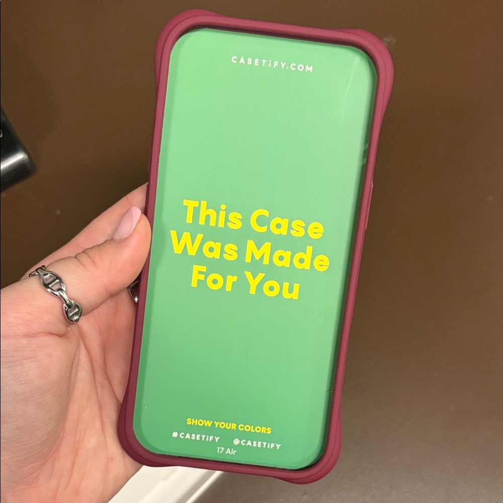 Casetify Mulberry Ripple Silicone iPhone air Case - Picture 3 of 4